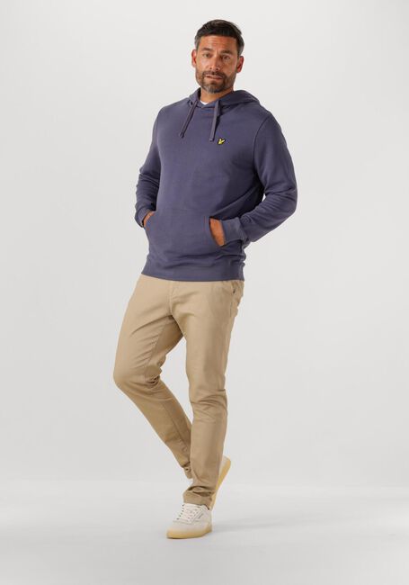 Grijze LYLE & SCOTT Sweater PULLOVER HOODIE - large
