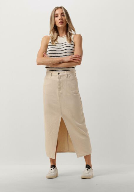 Ecru BY-BAR Midirok ELBA TWILL SKIRT - large