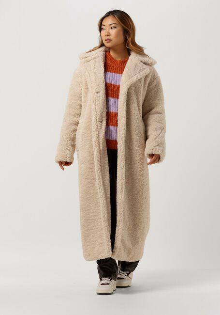 Beige NOTRE-V jas COAT LONG | Omoda