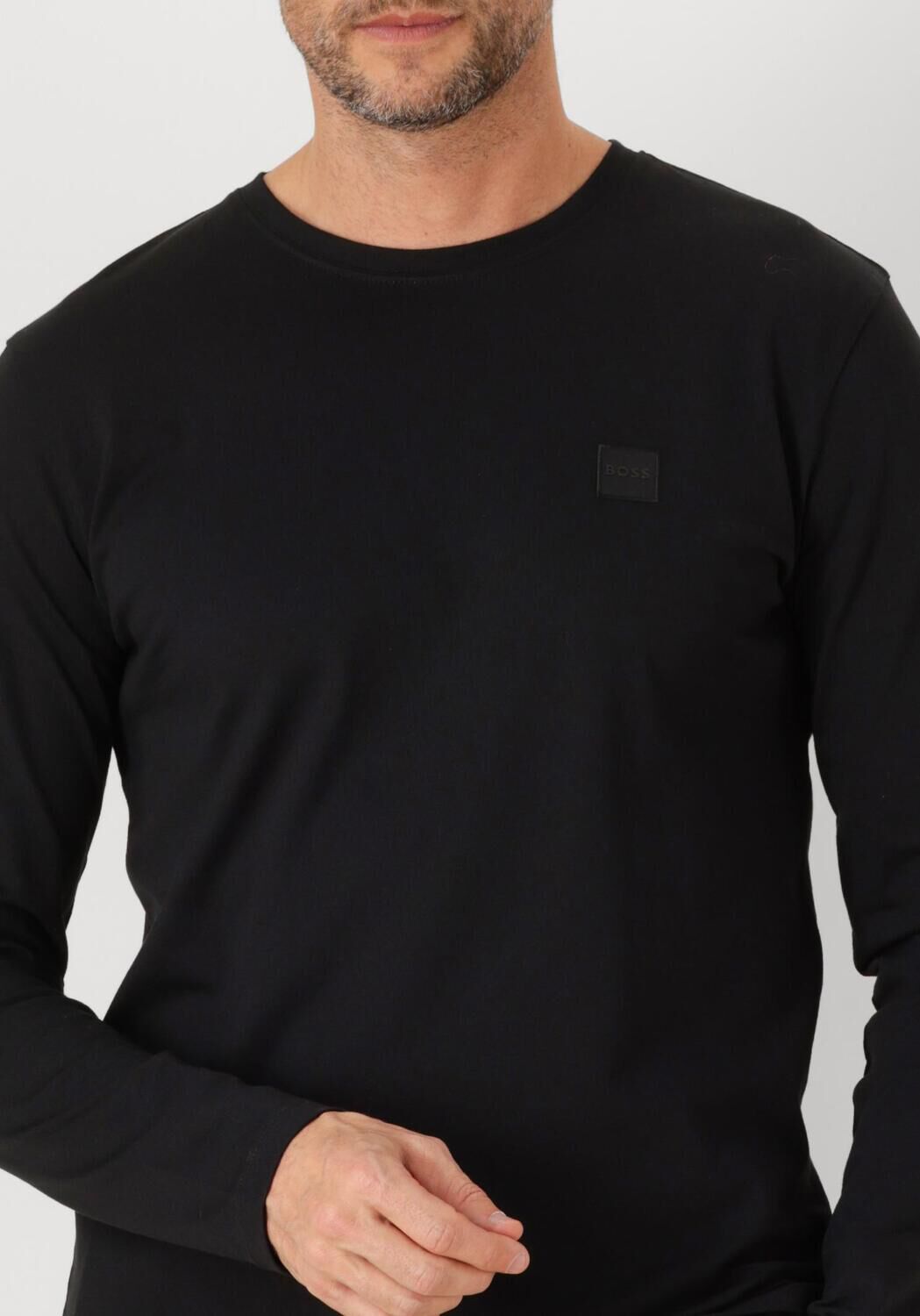 BOSS ORANGE Heren Polo's & T-shirts Tacks Zwart