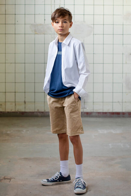 Witte SEVENONESEVEN Casual overhemd LINNEN LOOK SHIRT - large