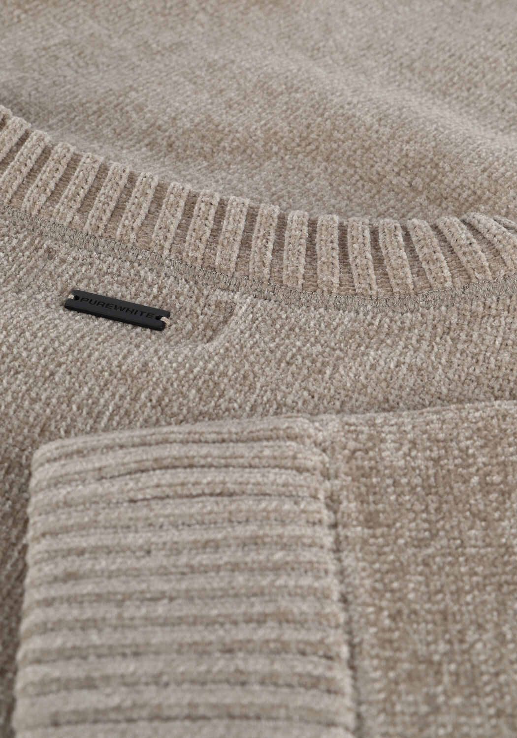 Taupe PUREWHITE Trui 21030824 - large