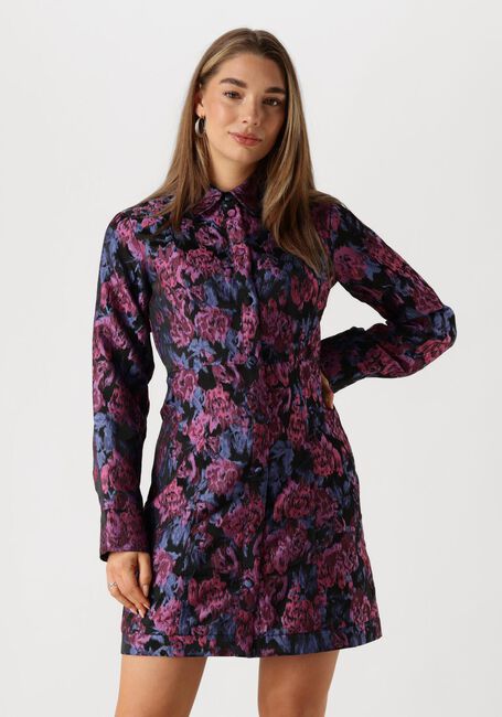 Blauwe Y.A.S. Mini jurk YASSULENA LS SHIRT DRESS - large