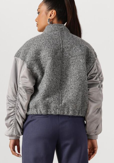Grijze NUKUS Jack BALTIMORE JACKET SATIN - large