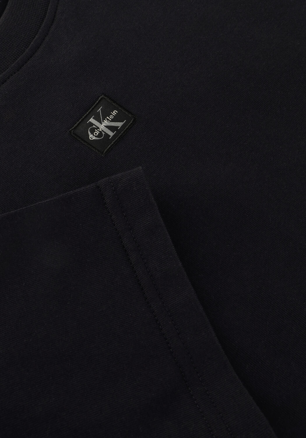 Zwarte CALVIN KLEIN Mini jurk SS WOVEN LABEL OVERSIZED TEE DRE - large