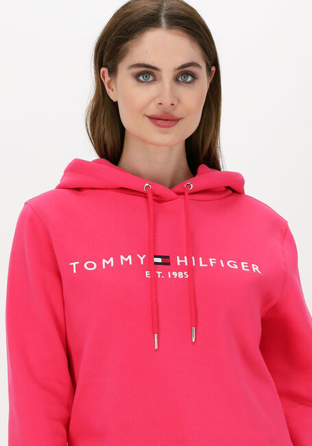 Roze TOMMY HILFIGER Sweater REGULAR HILFIGER HOODIE - large