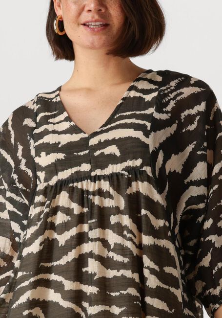 Zwarte BY-BAR Mini jurk PHILOU ZEBRA DRESS - large