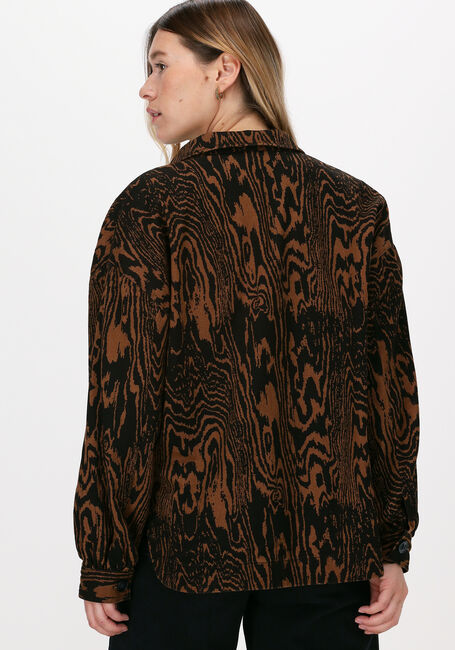 Bruine MODSTRÖM Blouses MATEO PRINT SHIRT - large