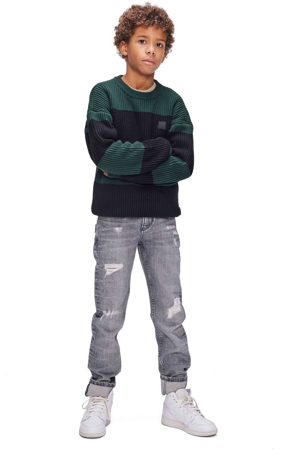 Donkergroene RETOUR Trui FLIP - large