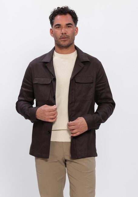 Bruine PROFUOMO Overshirts OVERSHIRT LL GD - large