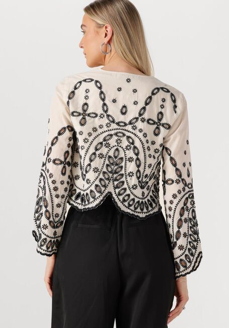Ecru ROUGE EDIT Top ROUBRODIE LS O-NECK TOP - large