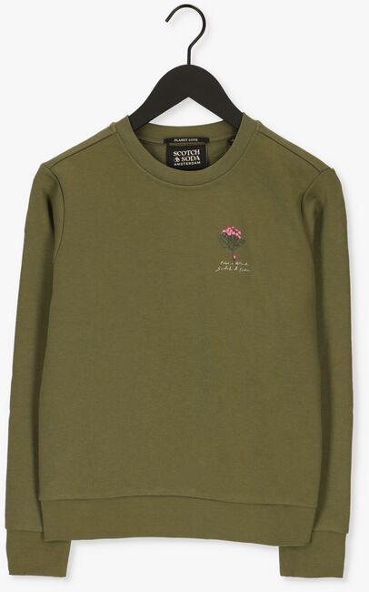 Groene SCOTCH & SODA Sweater REGULAR FIT CREWNECK SWEATER - large