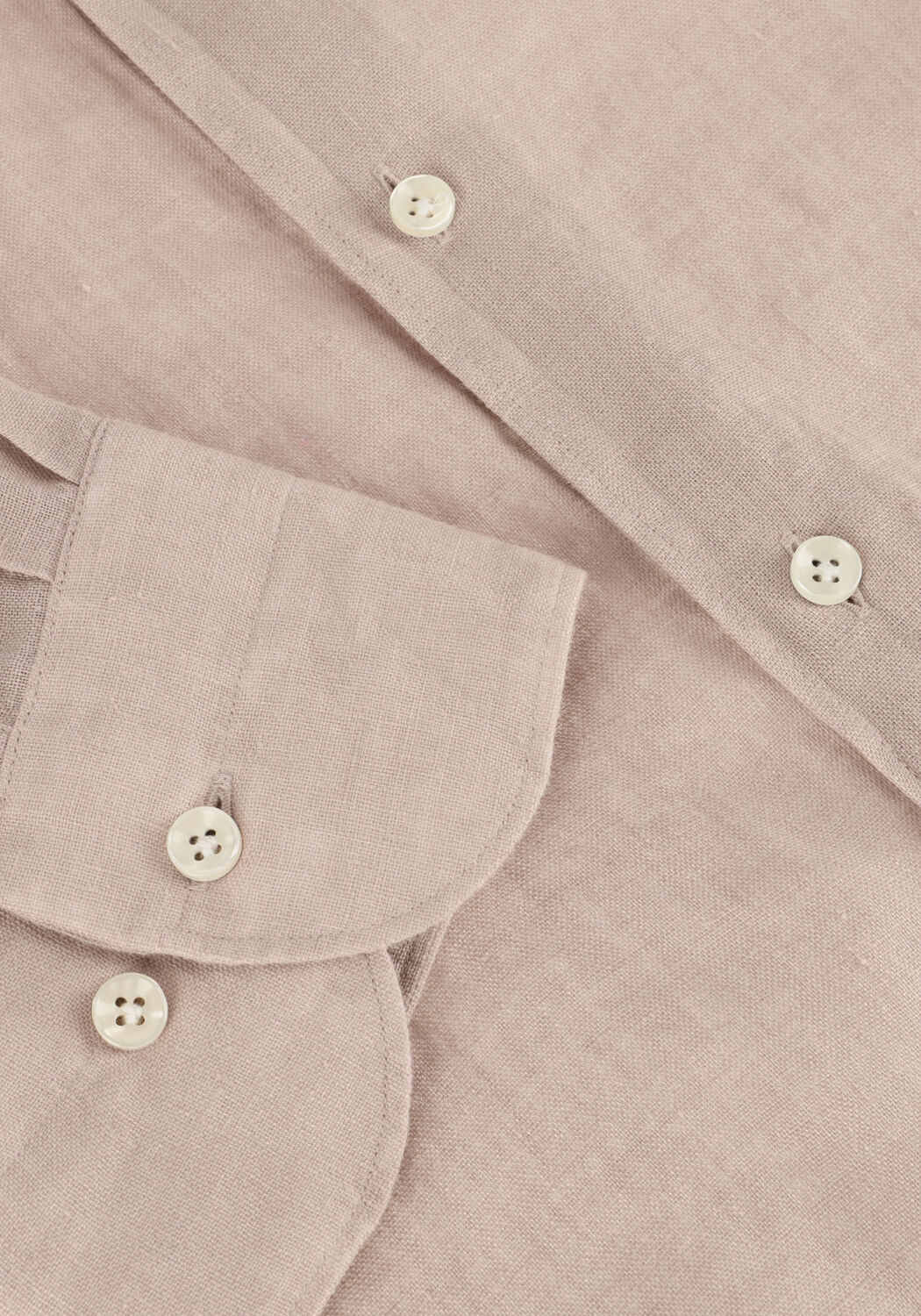 Beige PROFUOMO Casual overhemd SHIRT X-CUTAWAY SC LINNEN - large