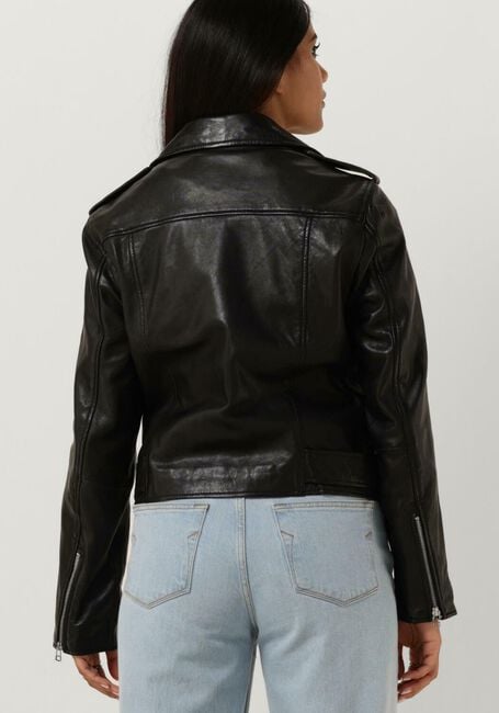 Zwarte CATWALK JUNKIE Leren jas JK BIKER BABE - large