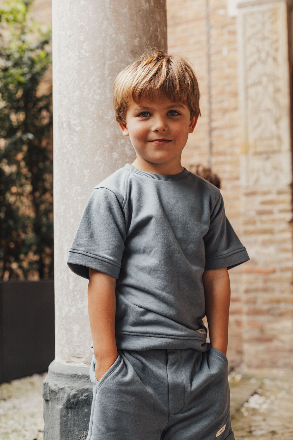 Donkergrijze BAJE STUDIO Polo MYLO - large