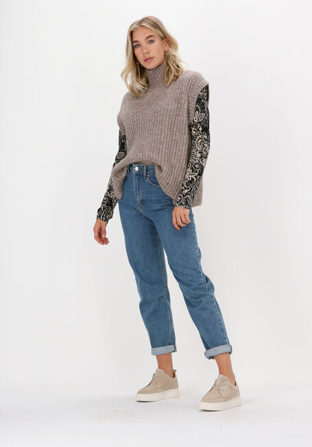 Zwarte SUMMUM Top MOCKNECK TOP GRAPHIC PAISLEY O - large