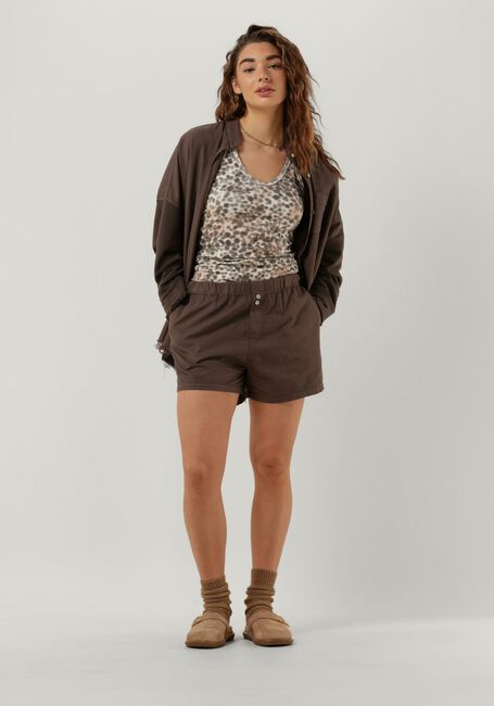 Bruine 10DAYS Broeken PIQUE WOVEN SHORTS - large
