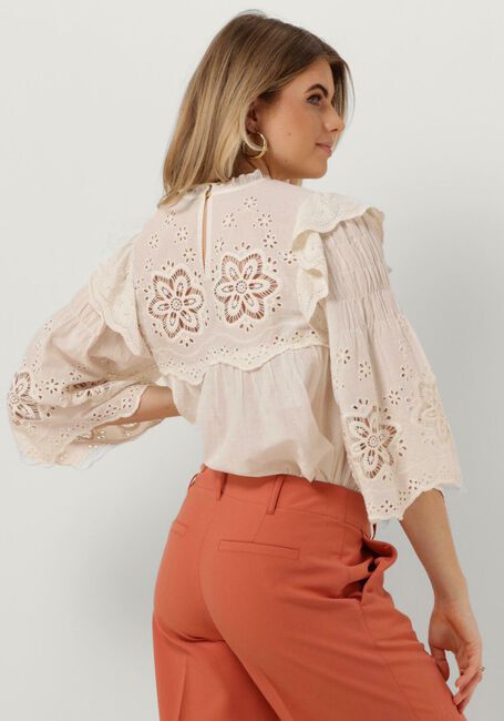 Witte SUMMUM Blouses BLOUSE COTTON VOILE EMBROIDERY - large