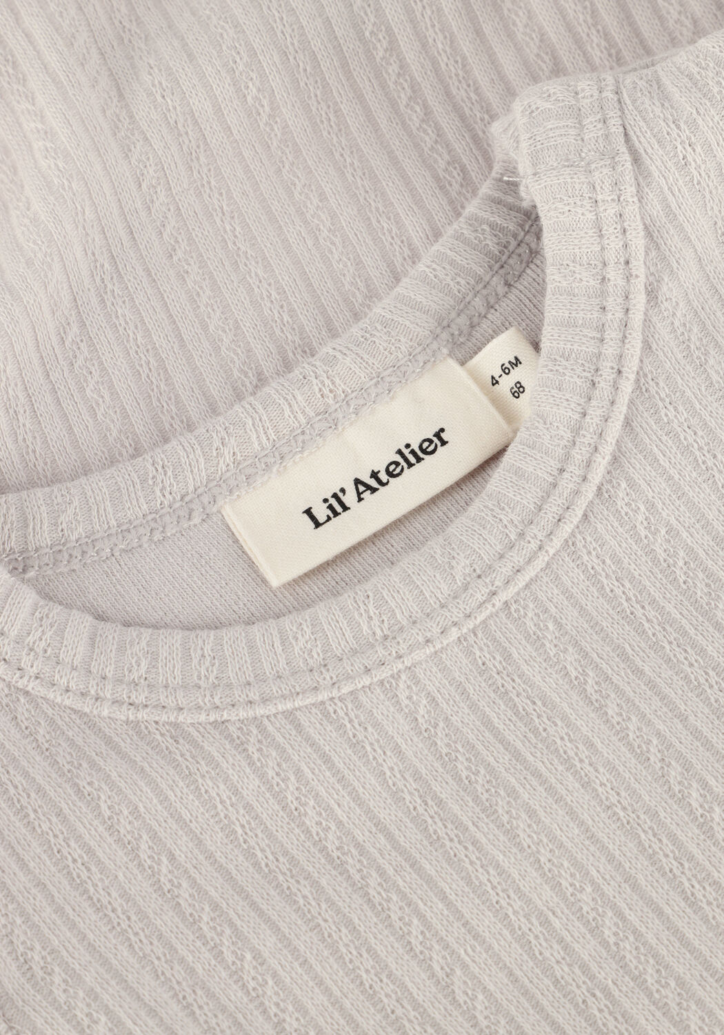 Lichtgrijze LIL' ATELIER Rompers NBFFLEURA SS SLIM BODY LIL - large