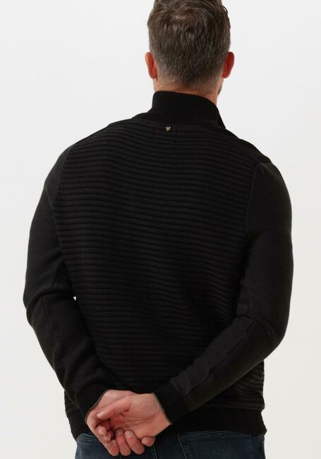 Zwarte PME LEGEND Trui HALF ZIP COLLAR COTTON KNIT - large