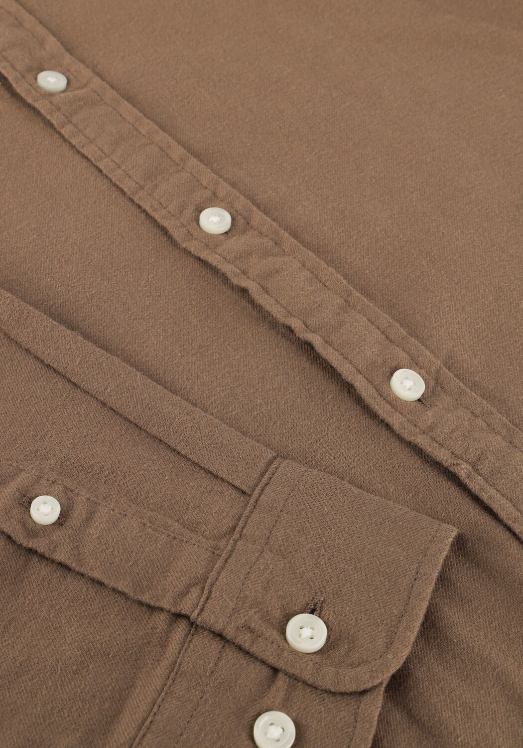 Khaki SELECTED MEN Casual overhemd SLHSLIMOWEN-BRUSHED SHIRT LS NOOS - large