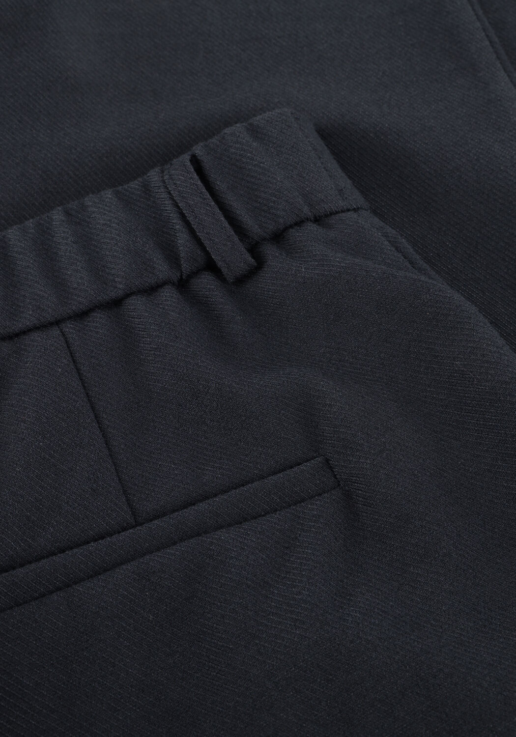 Donkerblauwe NEO NOIR Wijde broek EMMETT MELANGE PANTS - large