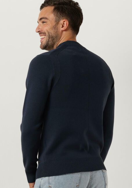 Blauwe DSTREZZED Trui FELL MOCK NECK - large