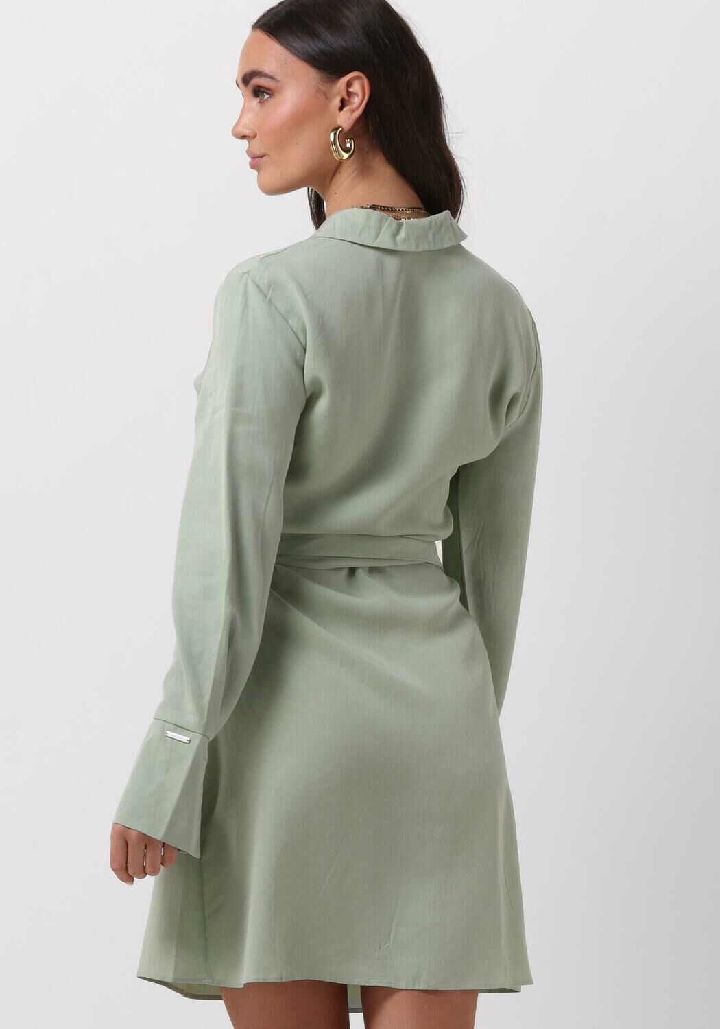 COLOURFUL REBEL Dames Jurken Dorin Uni Wrap Mini Dress Mint