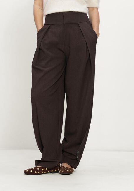 Bruine HAUTE L'AMITI&Eacute; Broeken ZEPPE PLEAT TALL PANT - large