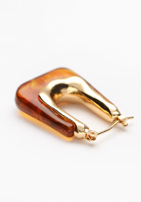 Bruine NOTRE-V Oorbellen OORBELLEN MET REESIN - large