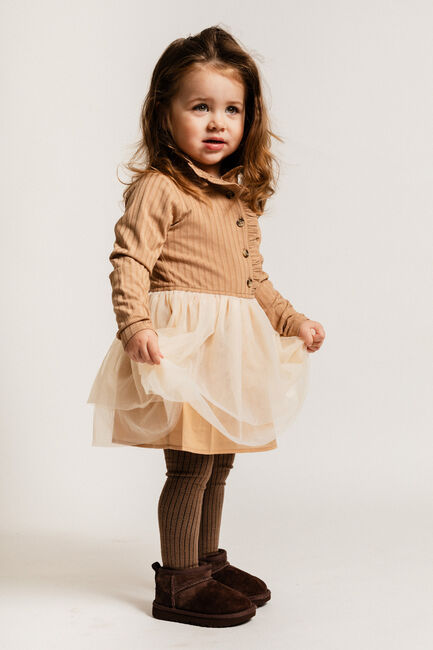 Beige BAJE STUDIO Mini jurk MARLY - large