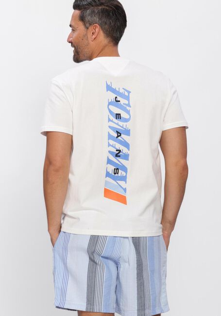 Witte TOMMY JEANS T-shirt TJM REG VINTAGE LA BCK SS T EXT - large