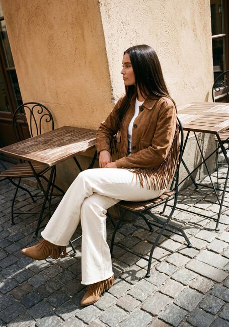 Camel NEO NOIR Leren jas LAURON FAUX SUEDE JACKET - large