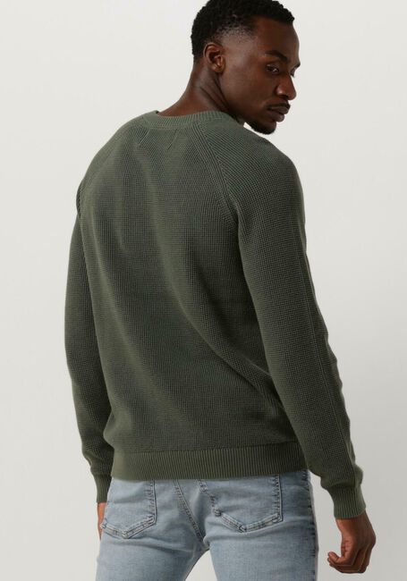 Donkergroene CALVIN KLEIN Sweater BADGE EASY SWEATER - large
