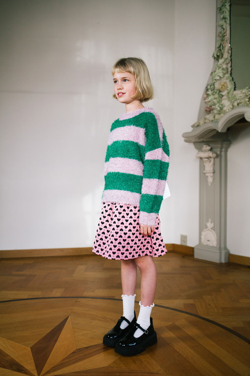 DAILY BRAT Meisjes Truien & Vesten Twinkle Striped Sweater Paars