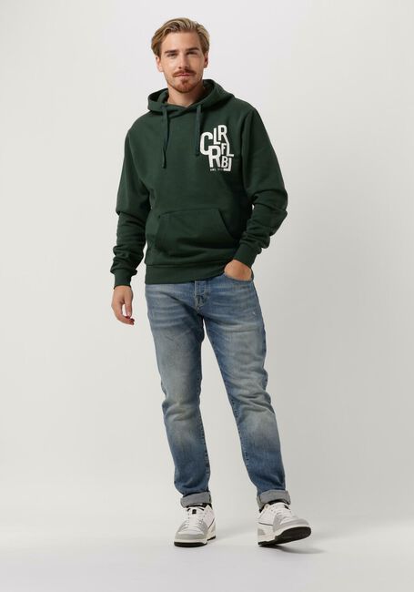 Donkergroene COLOURFUL REBEL Sweater CLRFL RBL AMS. 2013 HOODIE - large