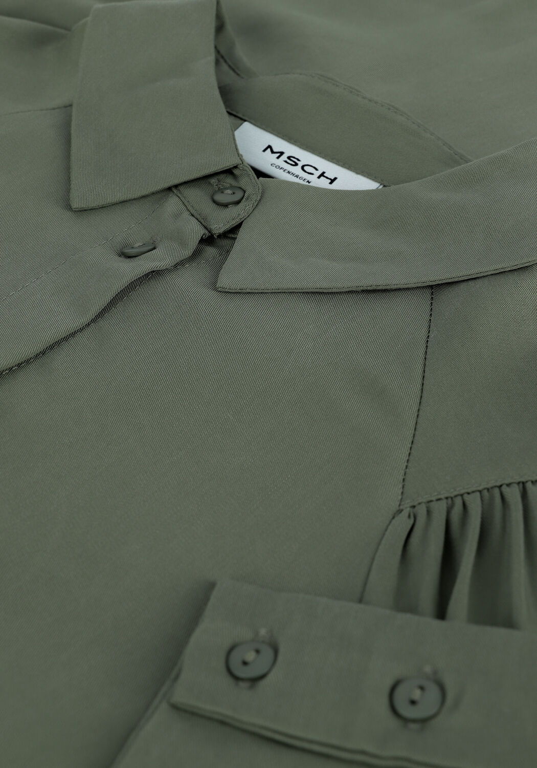 Groene MSCH COPENHAGEN Blouses ALIVIA STEPHIE LS SHIRT - large