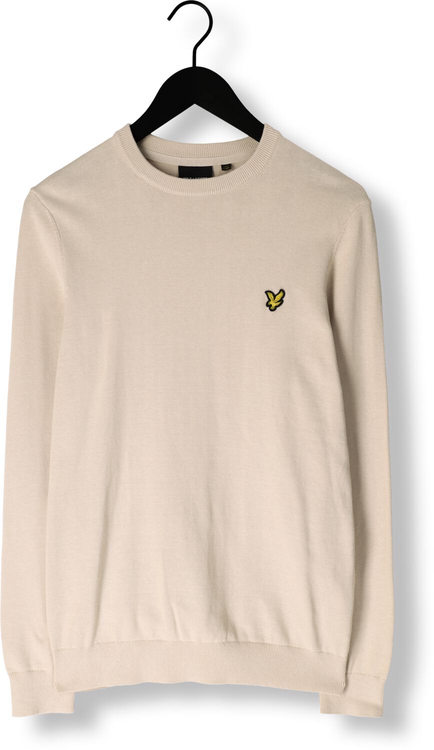 LYLE & SCOTT Heren Polo's & T-shirts Cotton Crew Neck Jumper Beige
