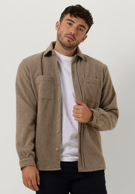 Beige THE GOODPEOPLE Overshirt SAMUEL - large