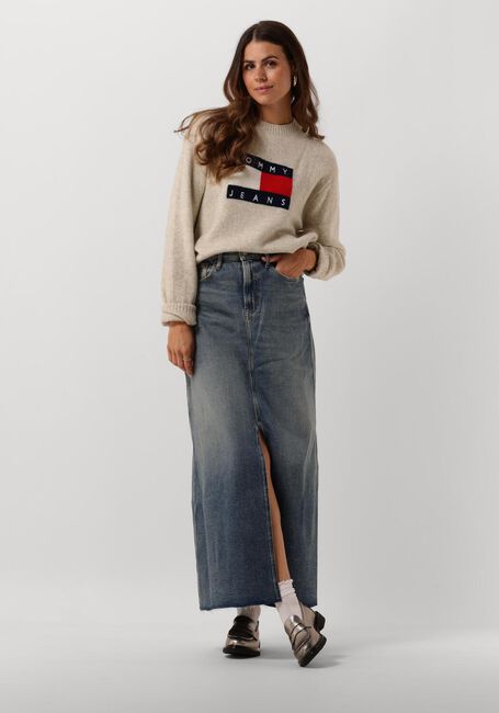 Bruine TOMMY JEANS Trui TJW MELANGE FLAG SWEATER Bruine TOMMY JEANS Trui TJW MELANGE FLAG SWEATER - large