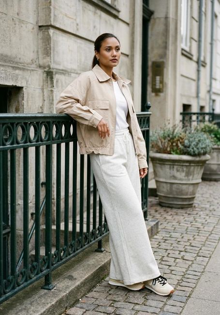 Beige WITHBLACK Jack WBLLYDIA SPRING JACKET - large
