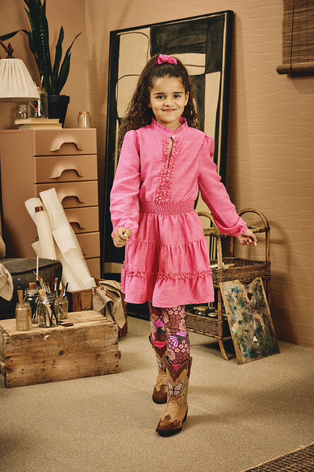roze z8 mini jurk leentje