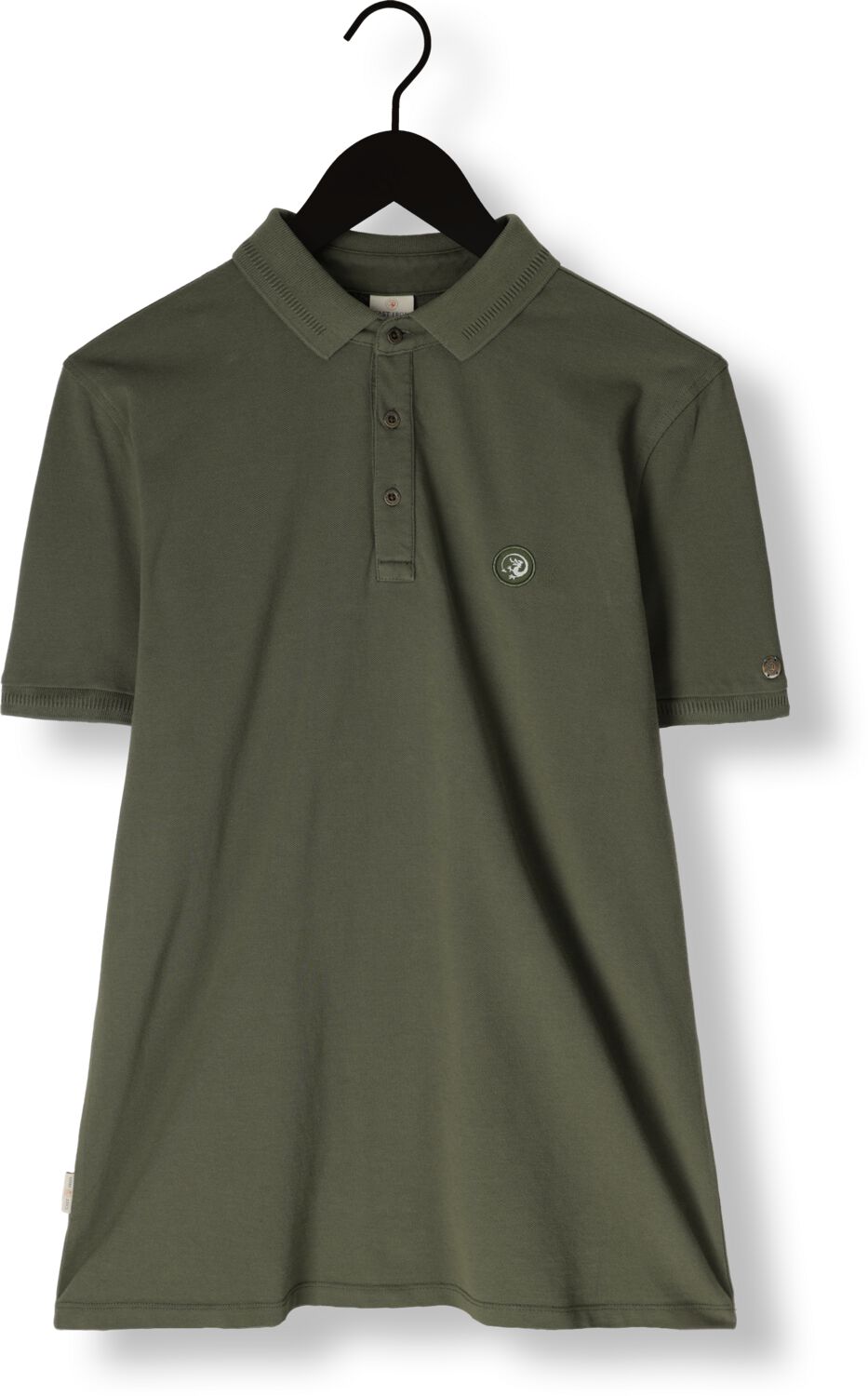 CAST IRON Heren Polo's & T-shirts Short Sleeve Polo Essential Donkergroen