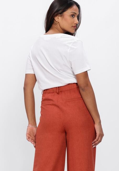 Witte SELECTED WOMEN T-shirt SLFESSENTIAL SS V-NECK TEE - large