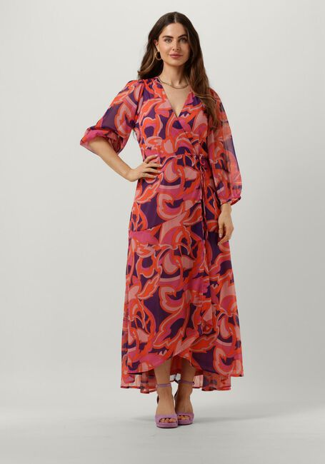Roze FREEBIRD Maxi jurk WV-CRINKLE-AOP-PES-23-1.0 - large