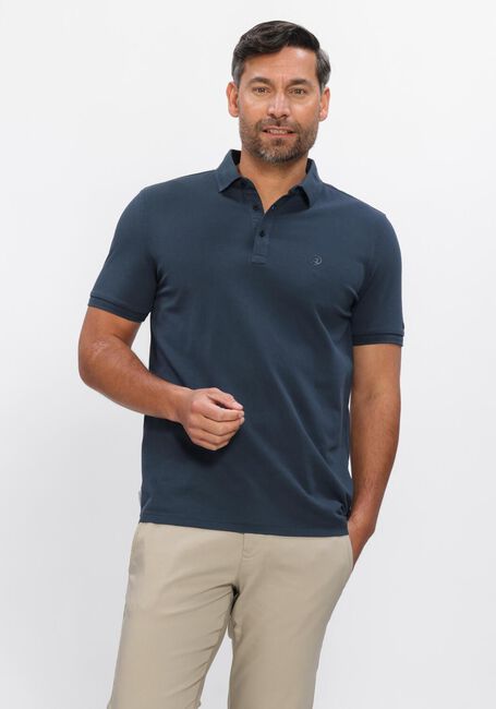 Donkerblauwe CAST IRON Polo SLIM FIT FINE PIQUE ESSENTIAL - large