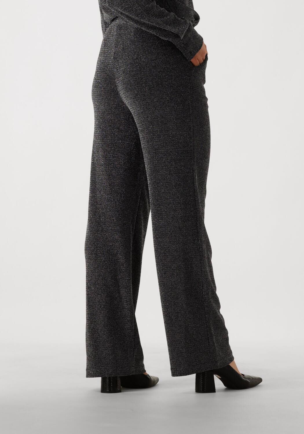 Y.A.S. Dames Broeken Yastikka Hw Glitter Pants Zilver