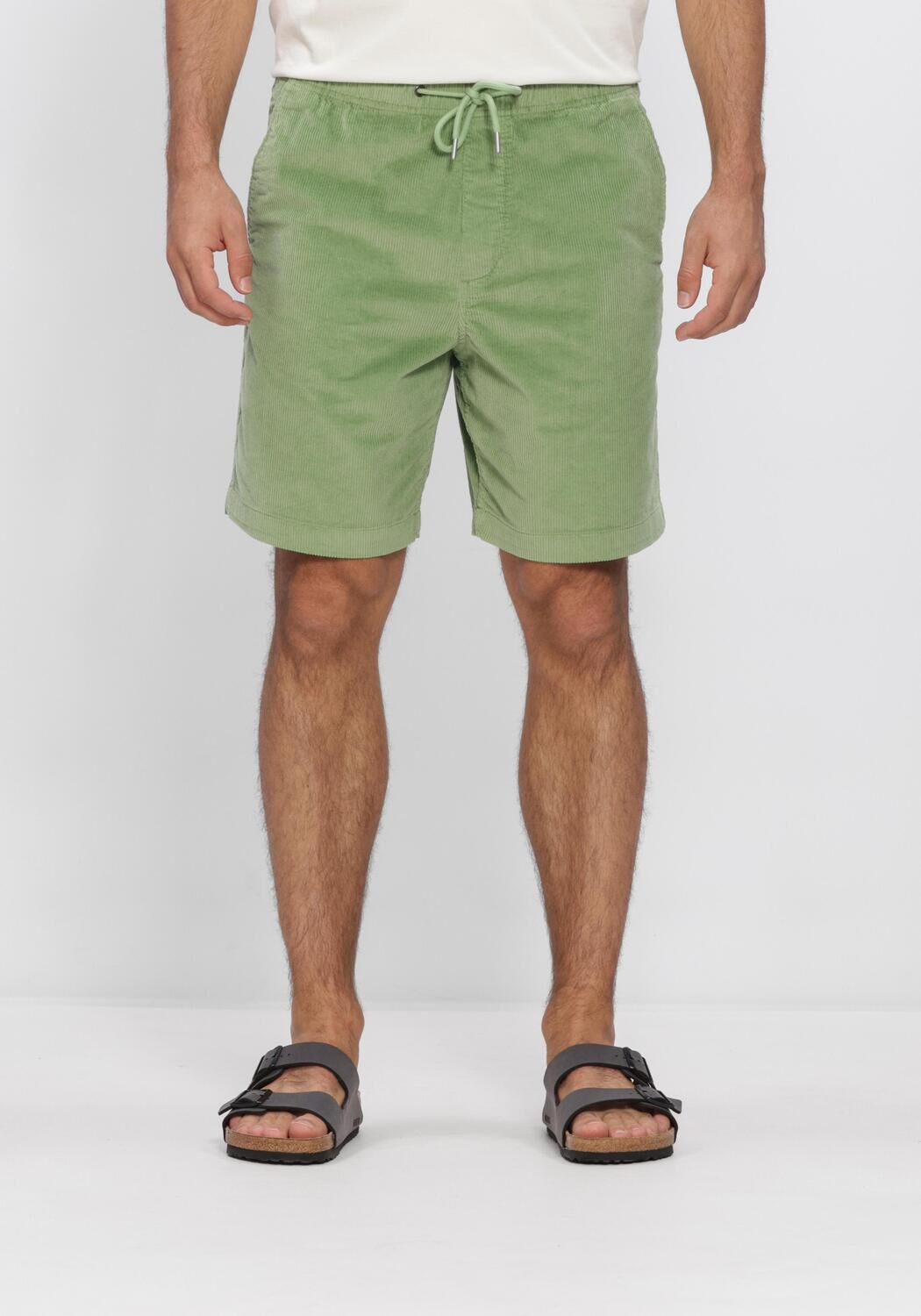 Groene SELECTED MEN Broeken SLHREGULAR-JACE CORDUROY  SHORTS NOOS - large