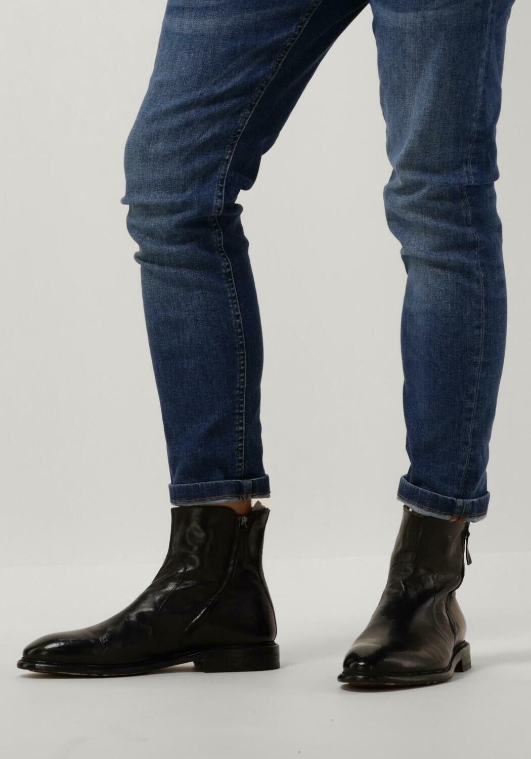 Zwarte CORDWAINER Enkellaarsjes 23019 - large