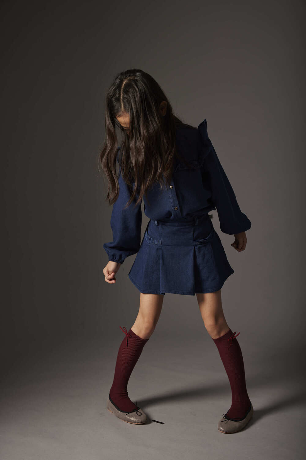 Donkerblauwe COZMO Minirok BALIK288W5 - large